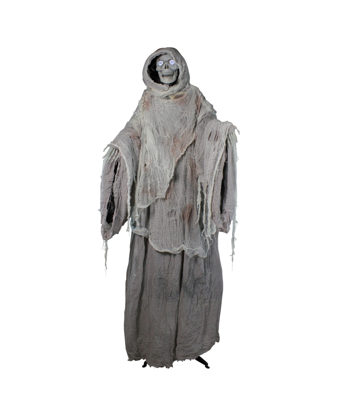 Animated Standing Master of Death Halloween Decoration, 65" - Silver-Tone