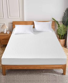 Charter Club Continuous Cool LiquiDry Temperature Regulating Mattress Pad, King, Created for Macy's - White