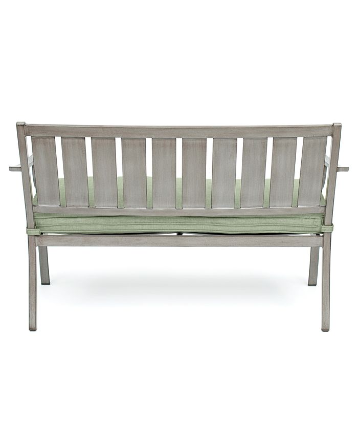 Agio CLOSEOUT! Wayland Outdoor Bench with Sunbrella® Cushions, Created