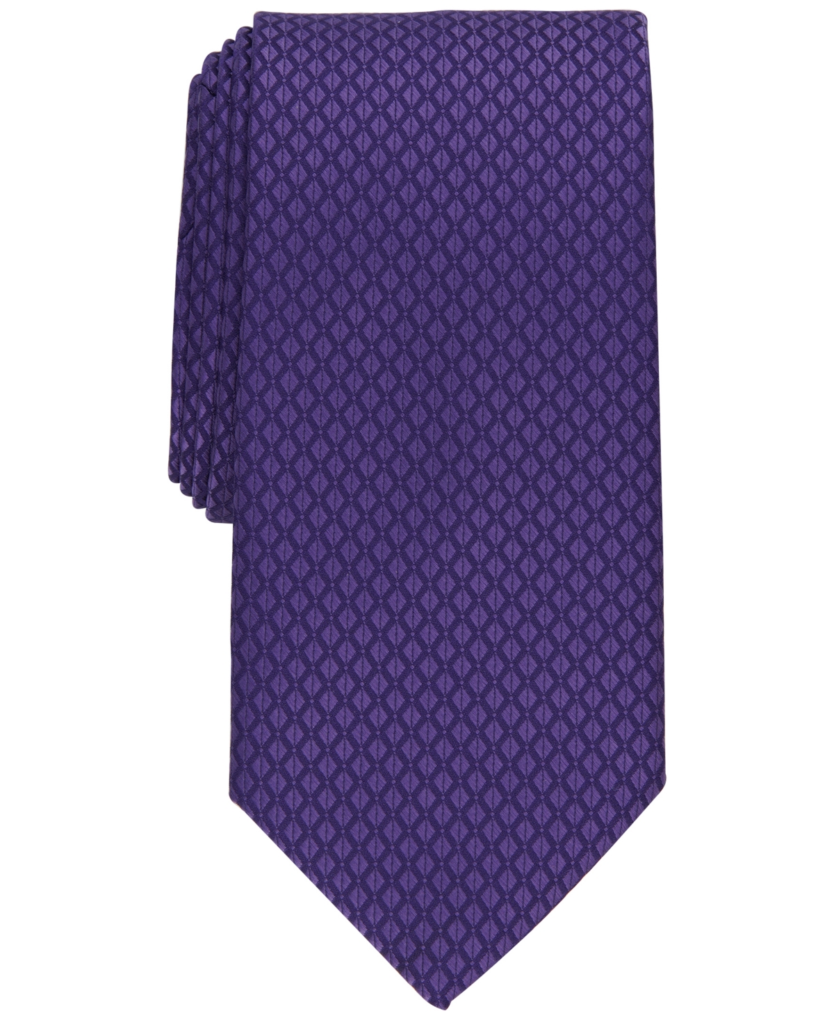 Perry Ellis Men's Boland Classic Geo Print Tie In Purple