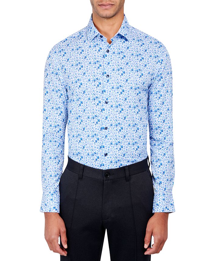 ConStruct Men's Slim Fit Floral Print Performance Stretch Cooling