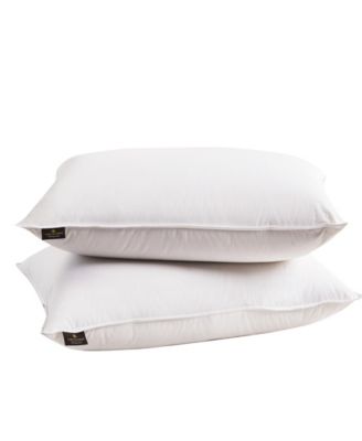 Softy-Around White Feather & Down Cotton 2-Pack Pillow, King