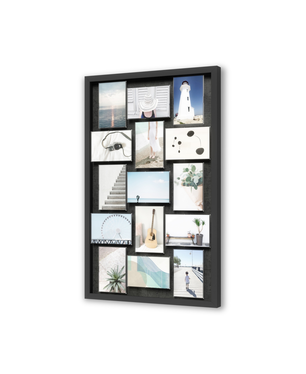 Umbra Pixie Multi-picture Wall Frame, 19.25" X 30.25" In Blackwood Tx
