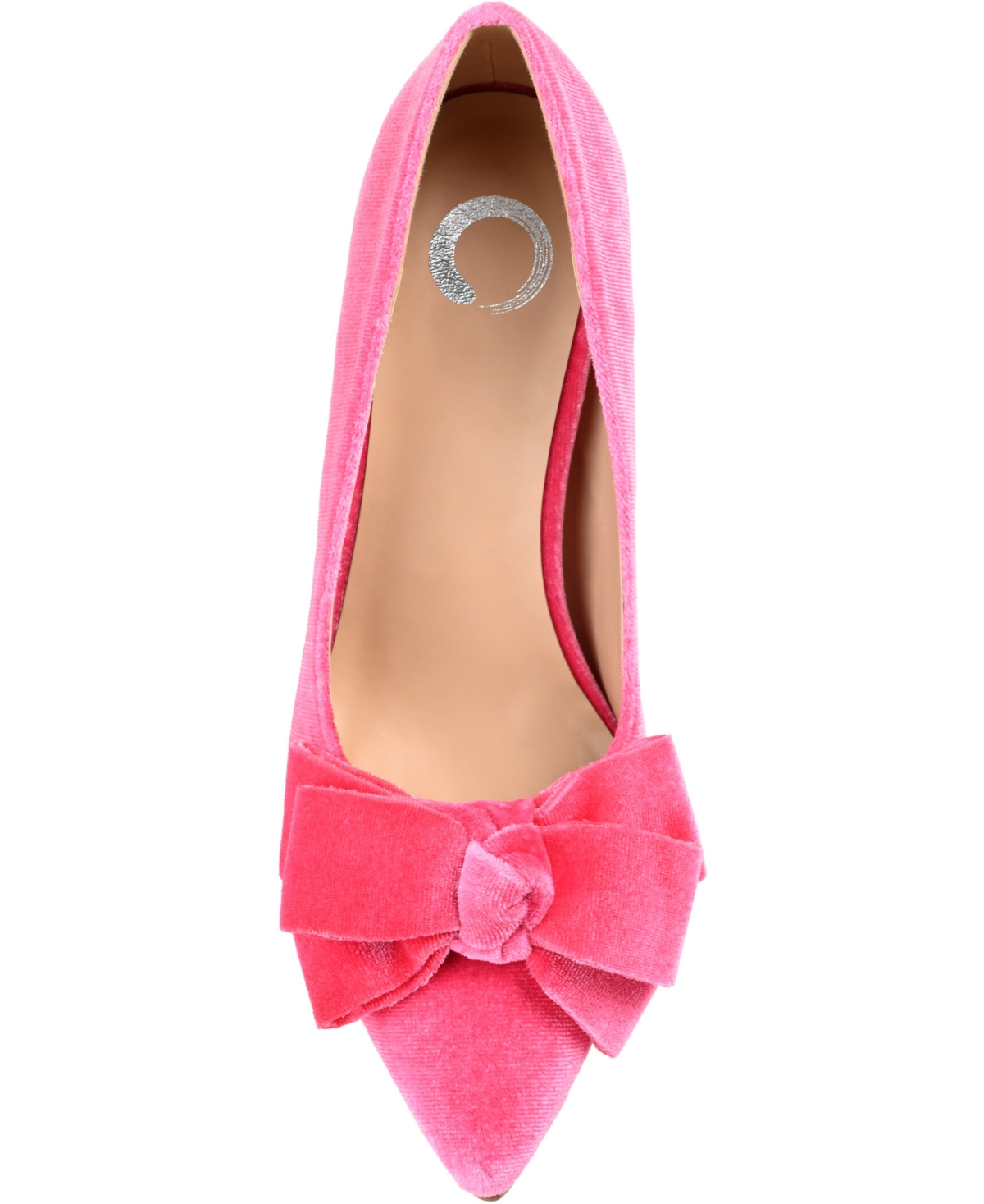 Journee Collection Women's Crystol Velvet Pumps