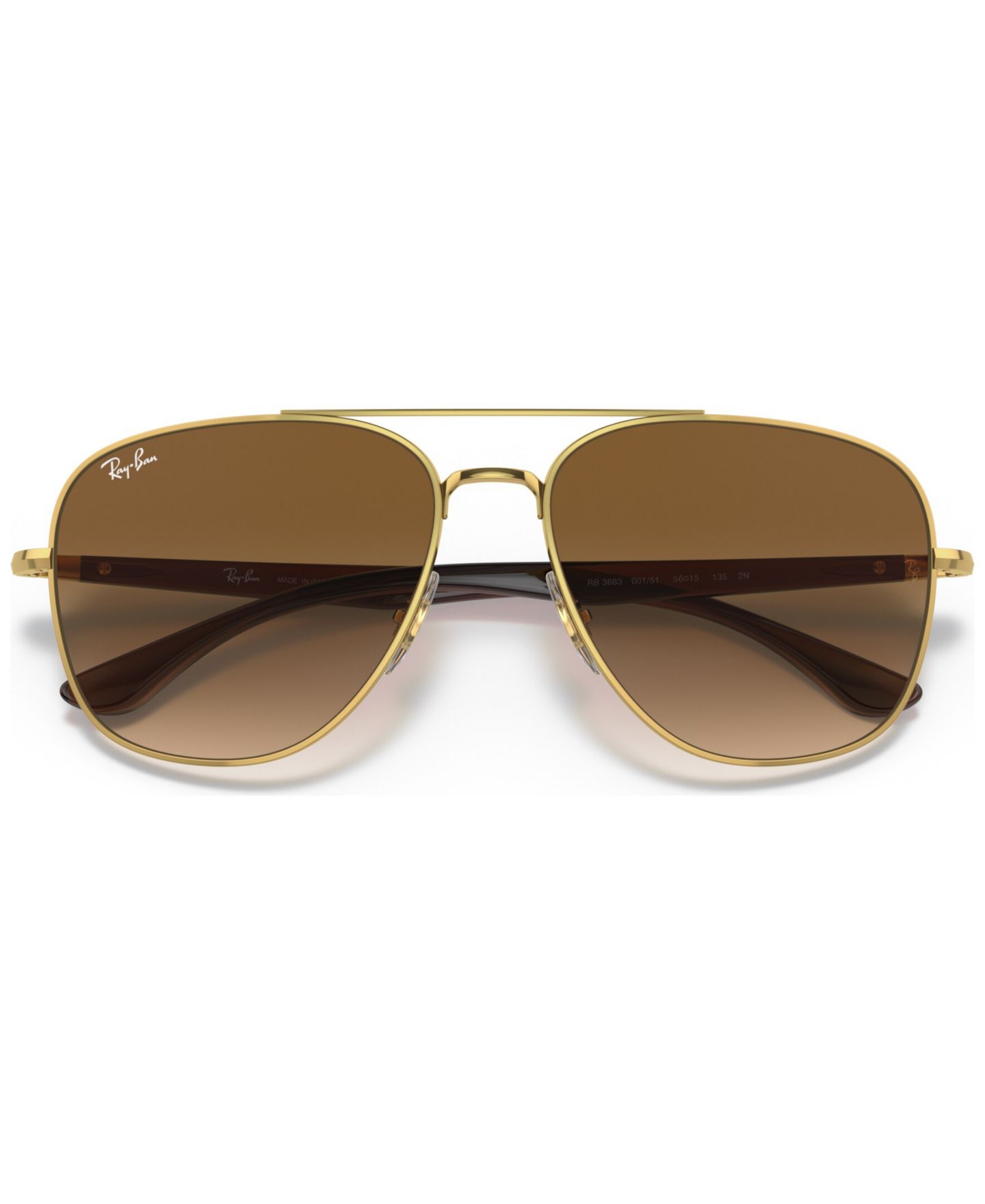 Солнцезащитные очки Ray-Ban Unisex Sunglasses, RB3683 56, цвет: Чёрный — фото 8
