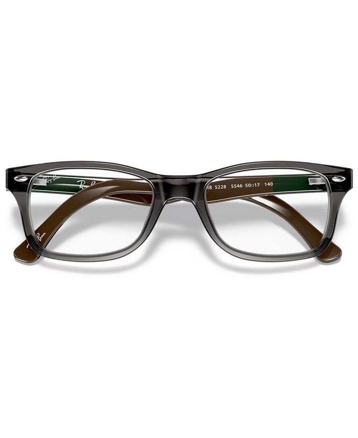 Ray-Ban RX5228 Unisex Square Eyeglasses - Macy's