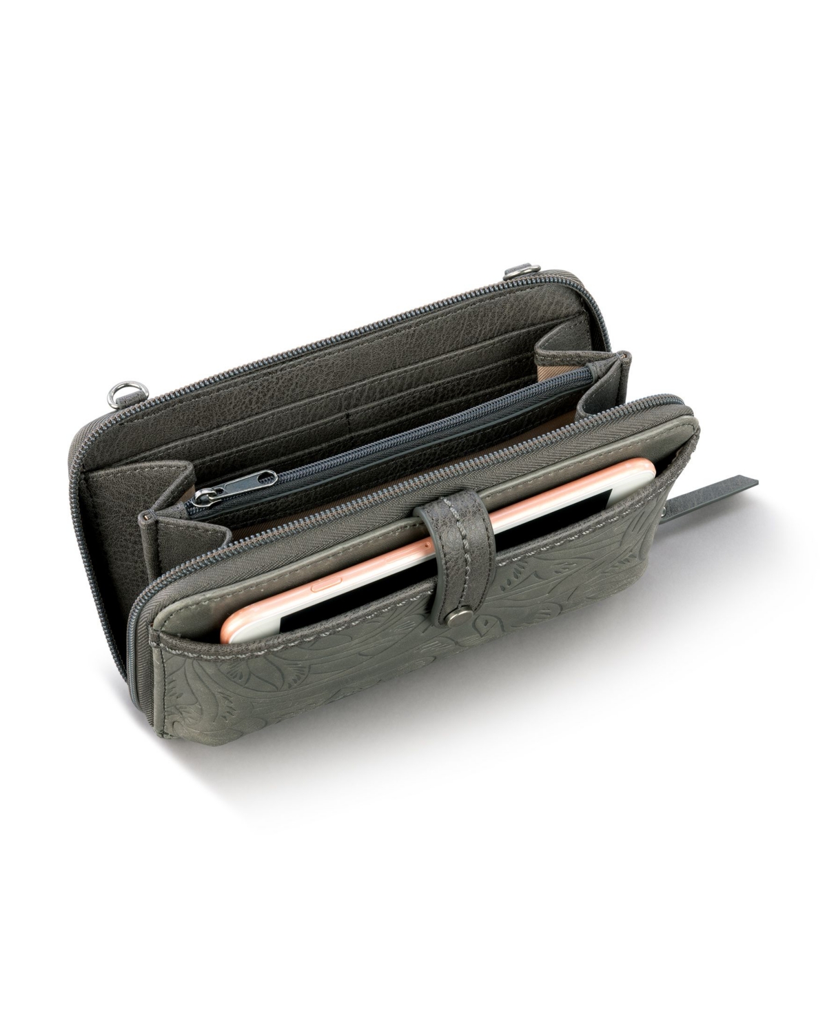 The sak sequoia smartphone leather crossbody wallet outlet