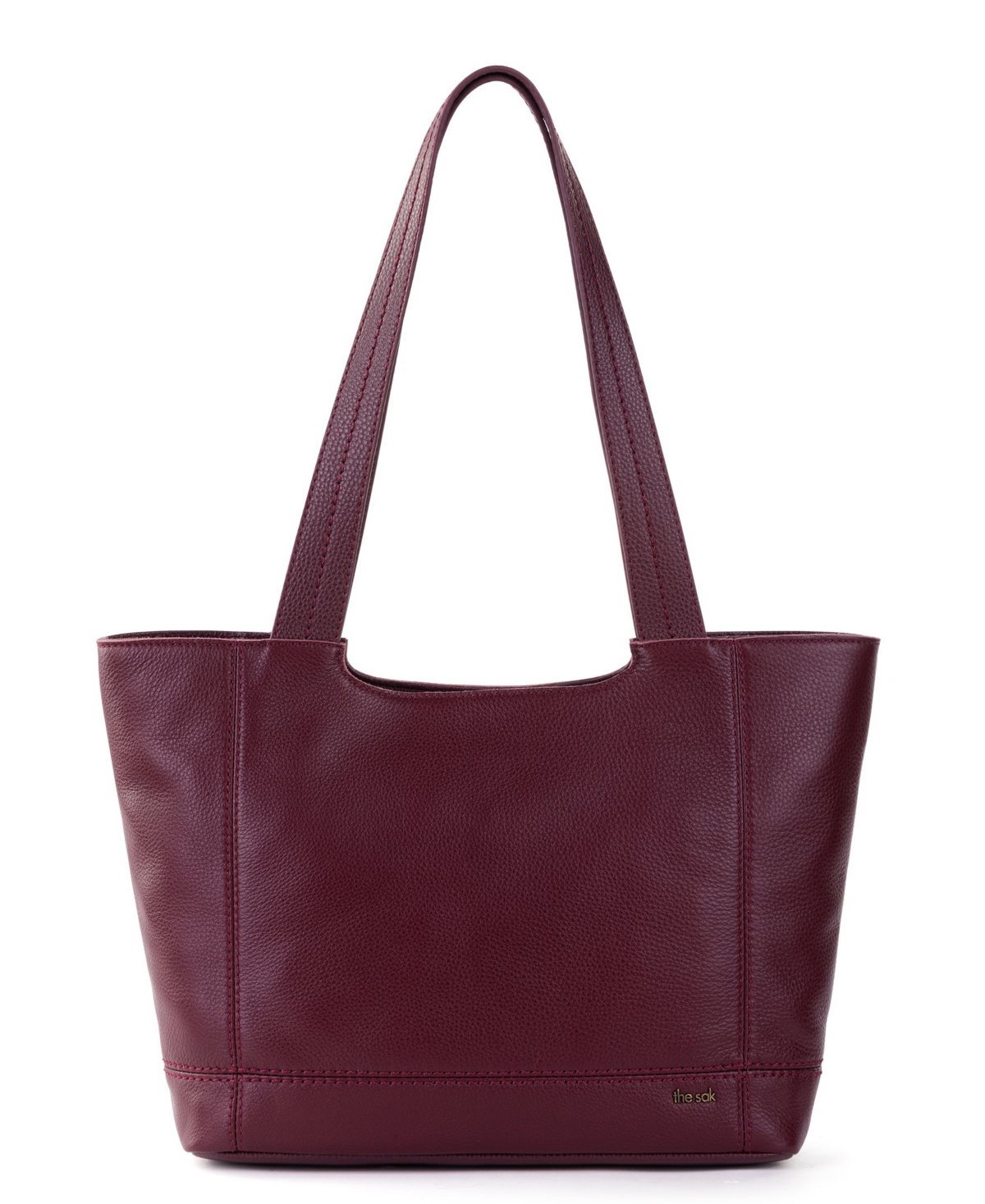 The Sak De Young Leather Tote In Mahogany Snake Block | ModeSens