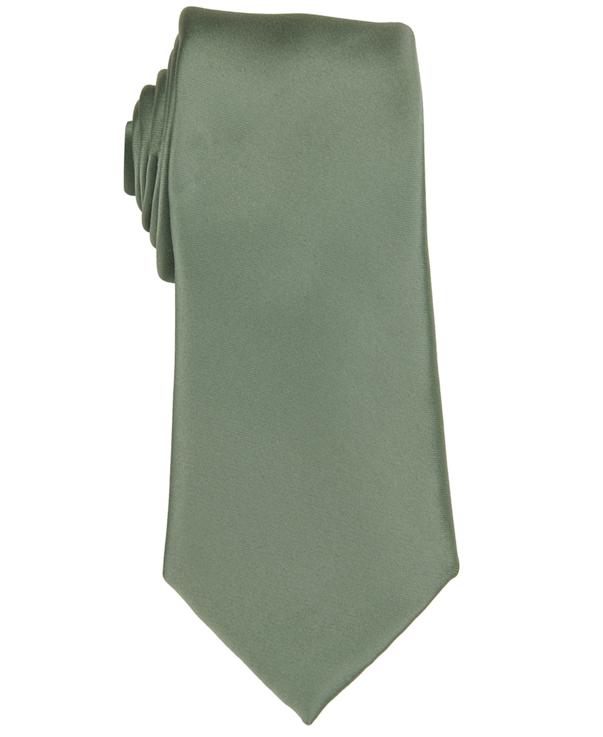 ConStruct Men's Satin Solid Extra Long Tie