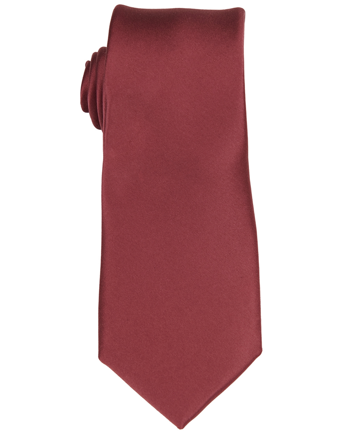 ConStruct Men's Satin Solid Extra Long Tie