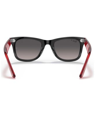 Disney Unisex Polarized Sunglasses, RB2140 Wayfarer Mickey J22 50