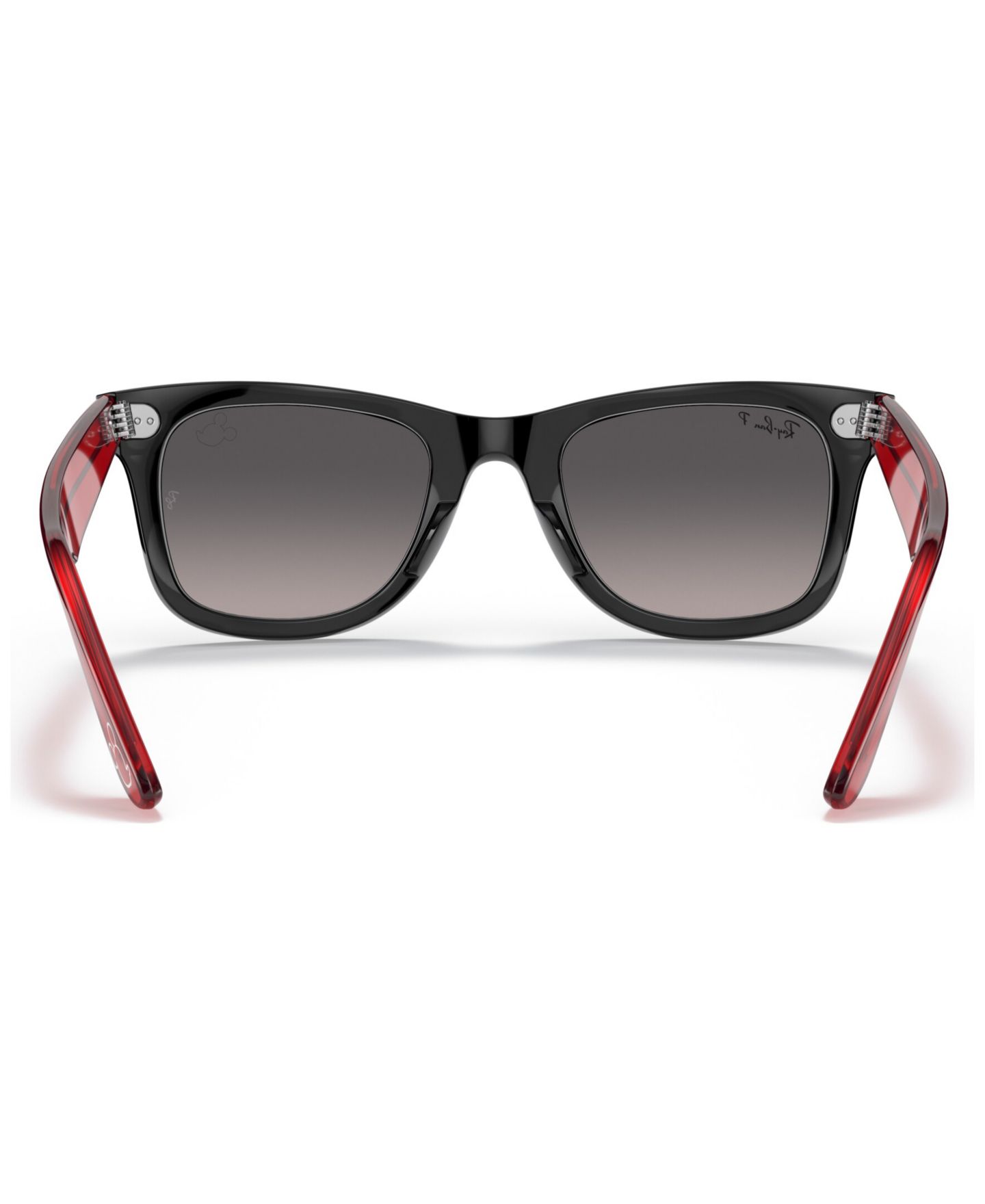 Солнцезащитные очки Ray-Ban Disney Unisex Polarized Sunglasses, RB2140 Wayfarer Mickey J22 50, цвет: Чёрный — фото 4