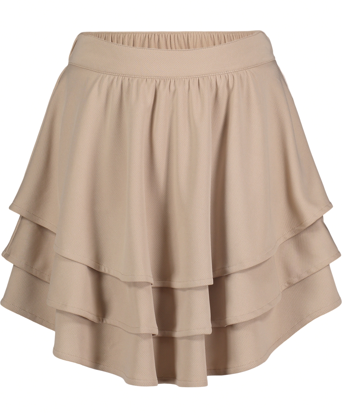 Nautica Big Girls Plus Size Uniform Pindot Mesh Ruffle Scooter Skorts