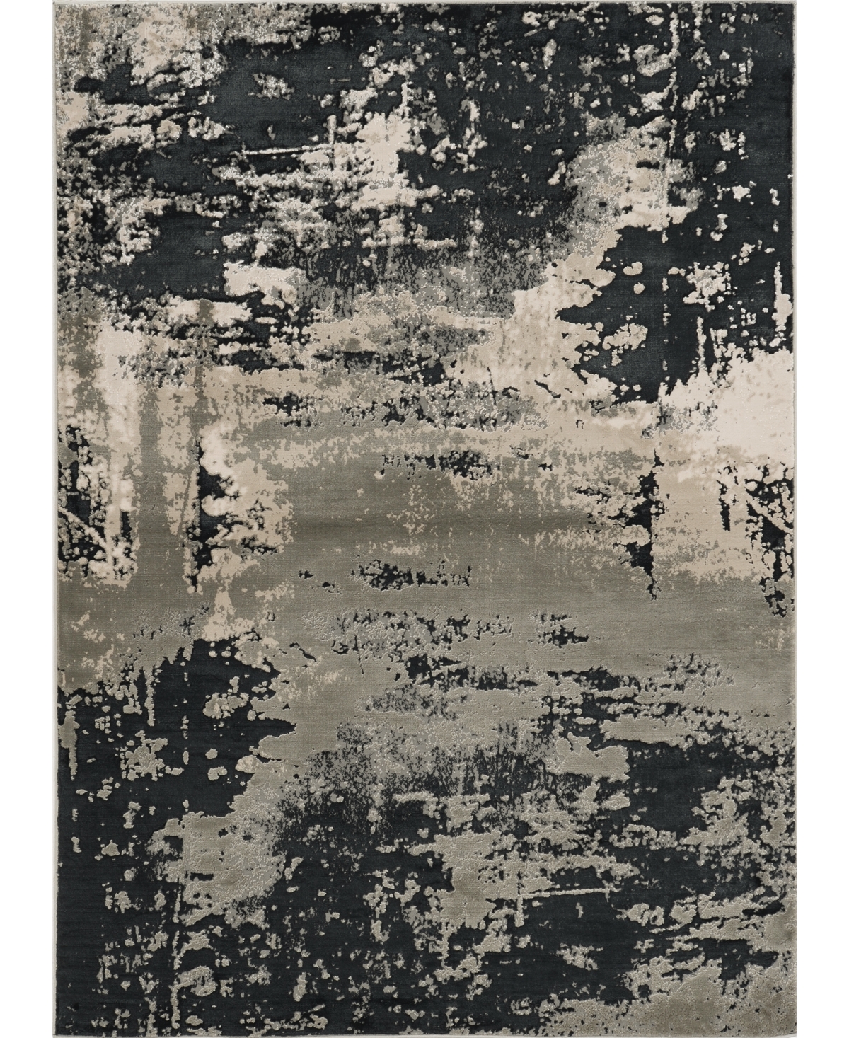 Kas Luna 7121 6'7in x 9'6in Area Rug - Silver Tone