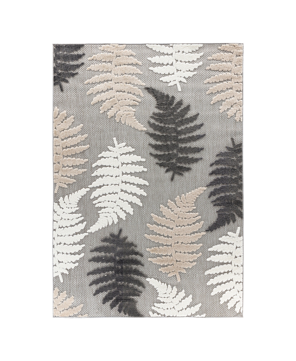 Main Street Rugs Dodds 5551 7'10in x 10' Outdoor Area Rug - Gray