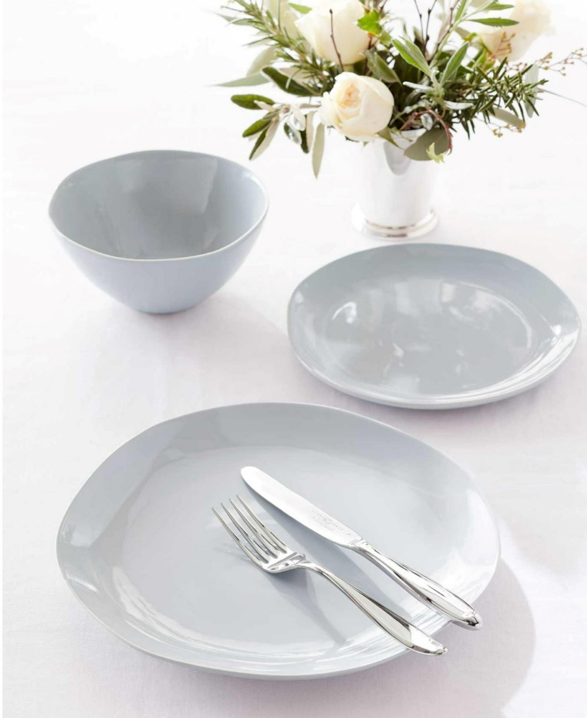Portmeirion Sophie Conran Arbor Salad Plate, Set Of 4 In Creamy White