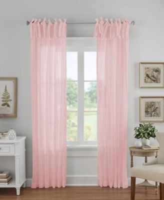 Jolie Semi Sheer Tab Top Window Curtain