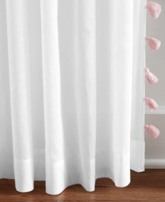 Bianca Semi-Sheer Window Curtain with Tassels