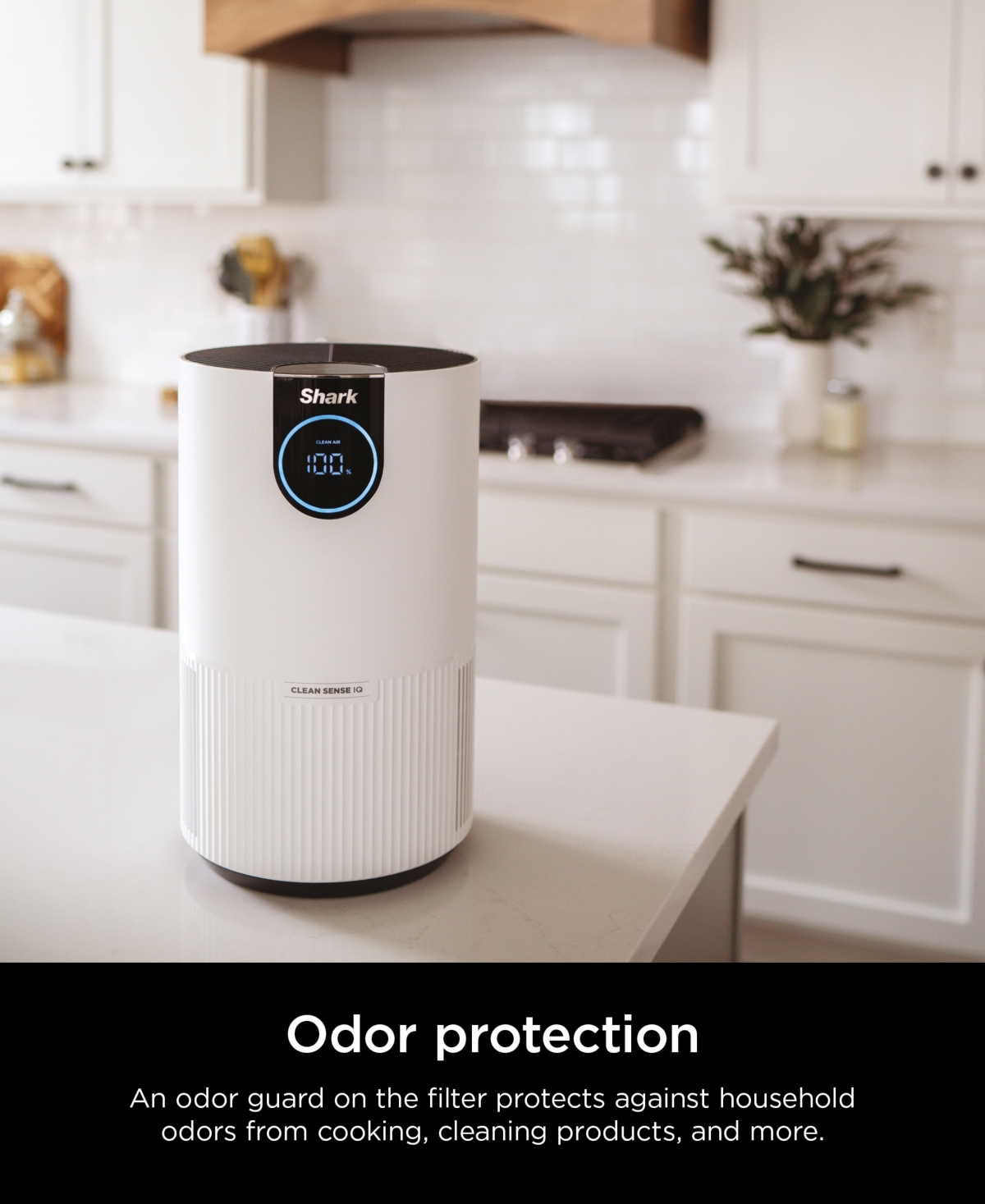 Shark Air Purifier With True Hepa, Microban Antimicrobial Protection, Cleans Up To 500 Sq. Ft, Hp102 In White
