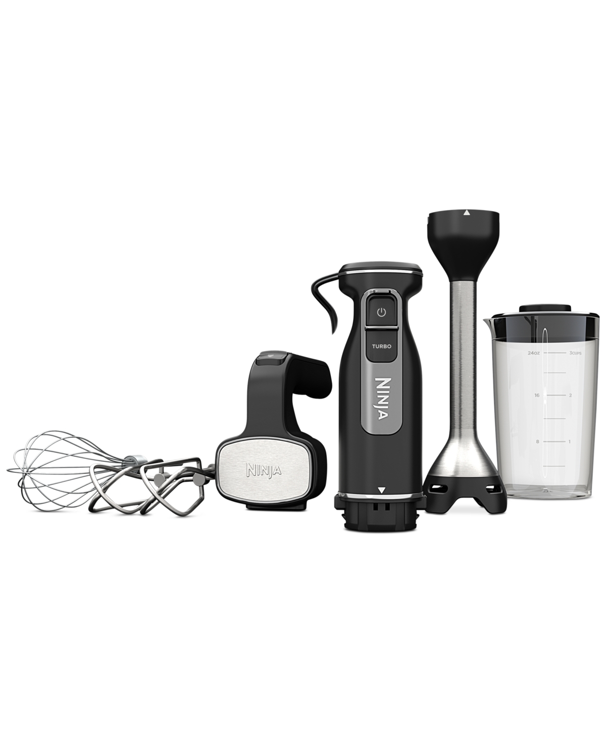 Ninja Foodi Power Mixer System Immersion Blender & Hand Mixer, Ci101 In Black,stainless Steel