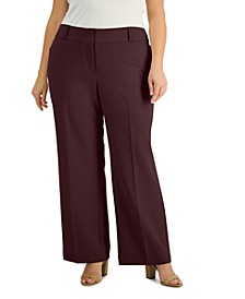 Plus & Petite Plus Size Curvy Bootcut Tummy-Control Pants,  Created for Macy's