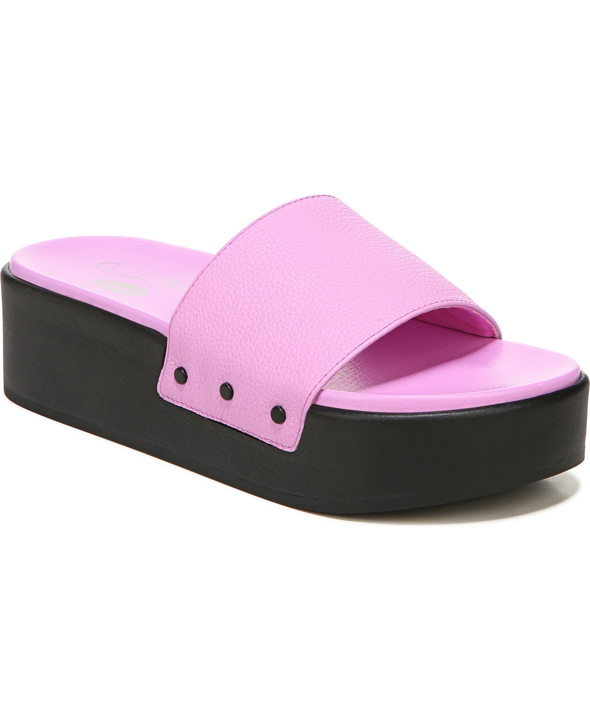 Dr. Scholl's Women's Original Collection Pisces Max Slides - Purple Leather