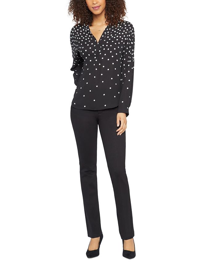 NYDJ Women's Twin Set Top - Soft Short Sleeve Layering Tee | Ribbed Hem & Sleeves
