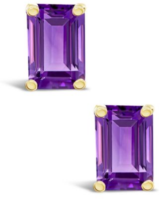 Amethyst (1-1/10 ct. t.w.) Stud Earrings in 14K Yellow Gold or 14K White Gold