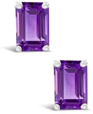 Amethyst (1-1/10 ct. t.w.) Stud Earrings in 14K Yellow Gold or 14K White Gold