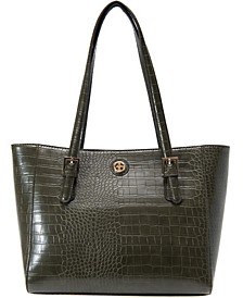 Croc-Embossed Tote, Created for Macy's