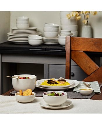 Tabletops Unlimited - Soft Square 42-Pc. Dinnerware Set, Service for 6