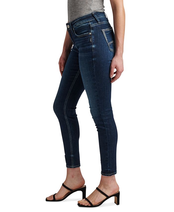 Silver Jeans Co. Women's Elyse MidRise Skinny Jeans Macy's