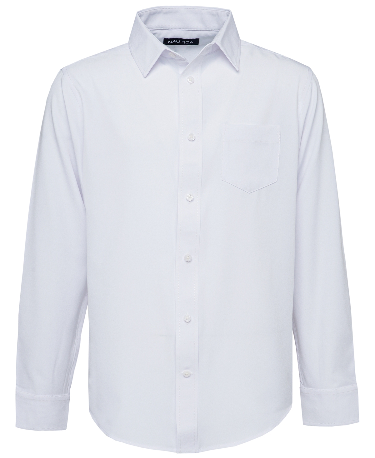 Nautica Big Boys Husky Long Sleeve Performance Woven Shirt