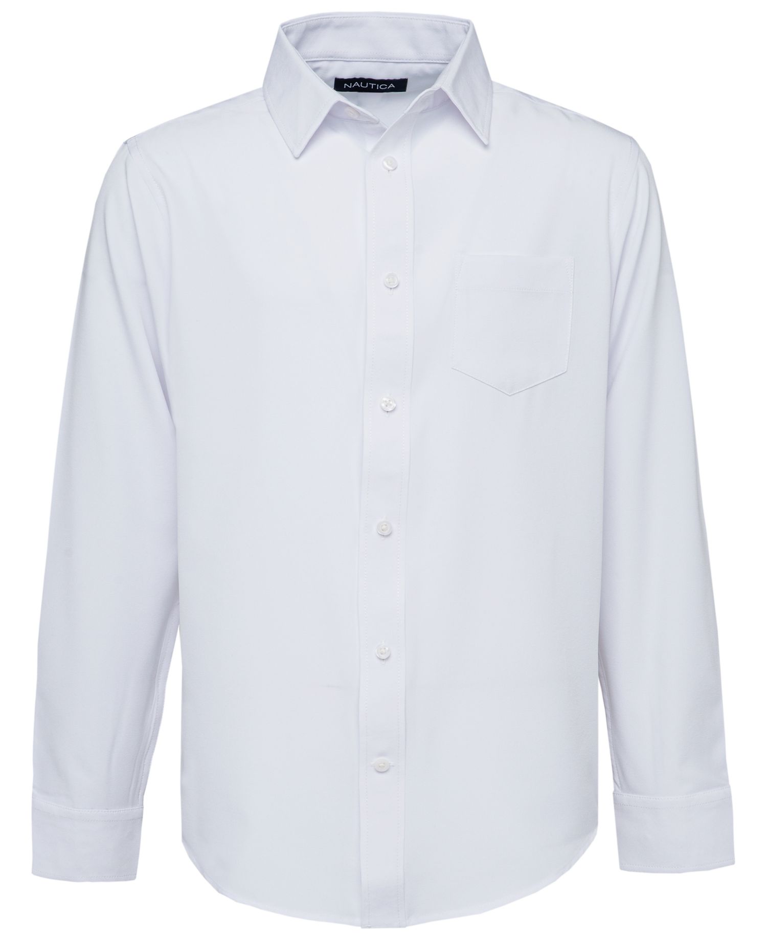 Big Boys Husky Long Sleeve Performance Woven Shirt
