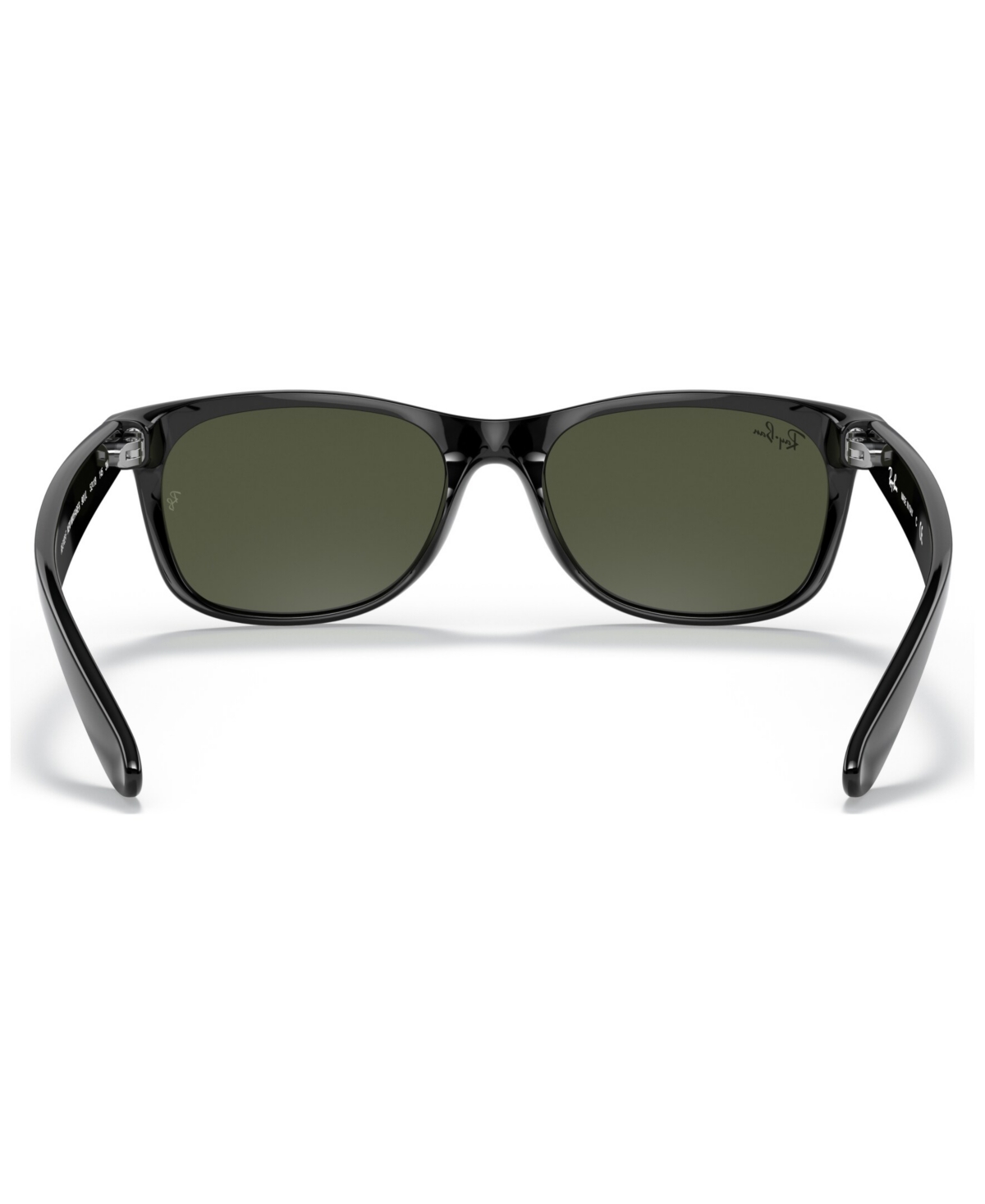 Ray Ban Unisex Polarized Low Bridge Fit Sunglasses, Rb2132f New Wayfarer Classic 55 In Black