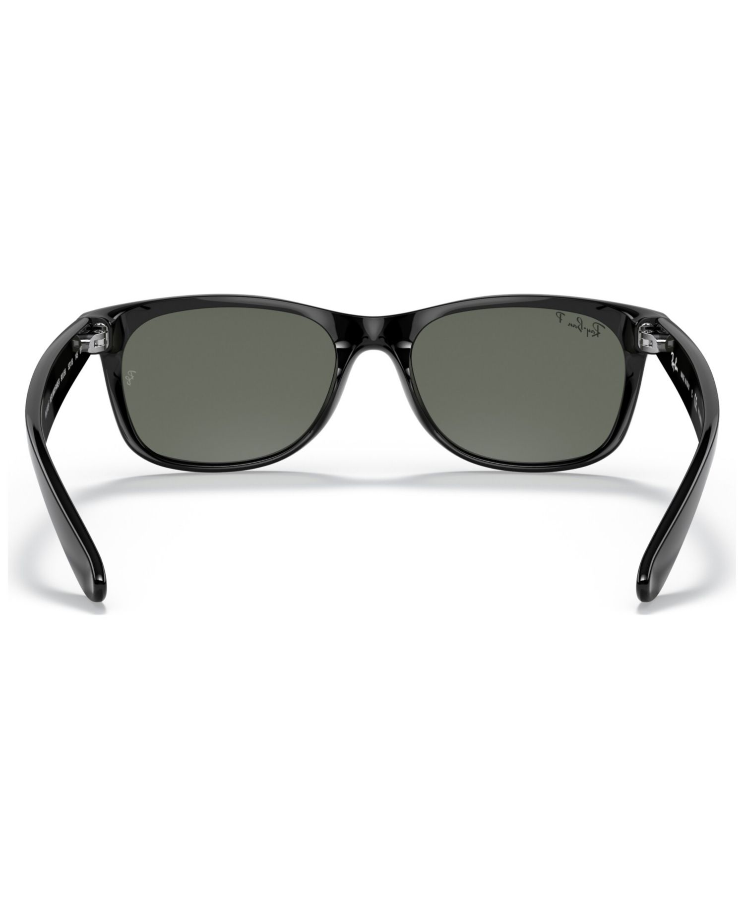 Unisex Polarized Low Bridge Fit Sunglasses, RB2132F NEW WAYFARER CLASSIC 55