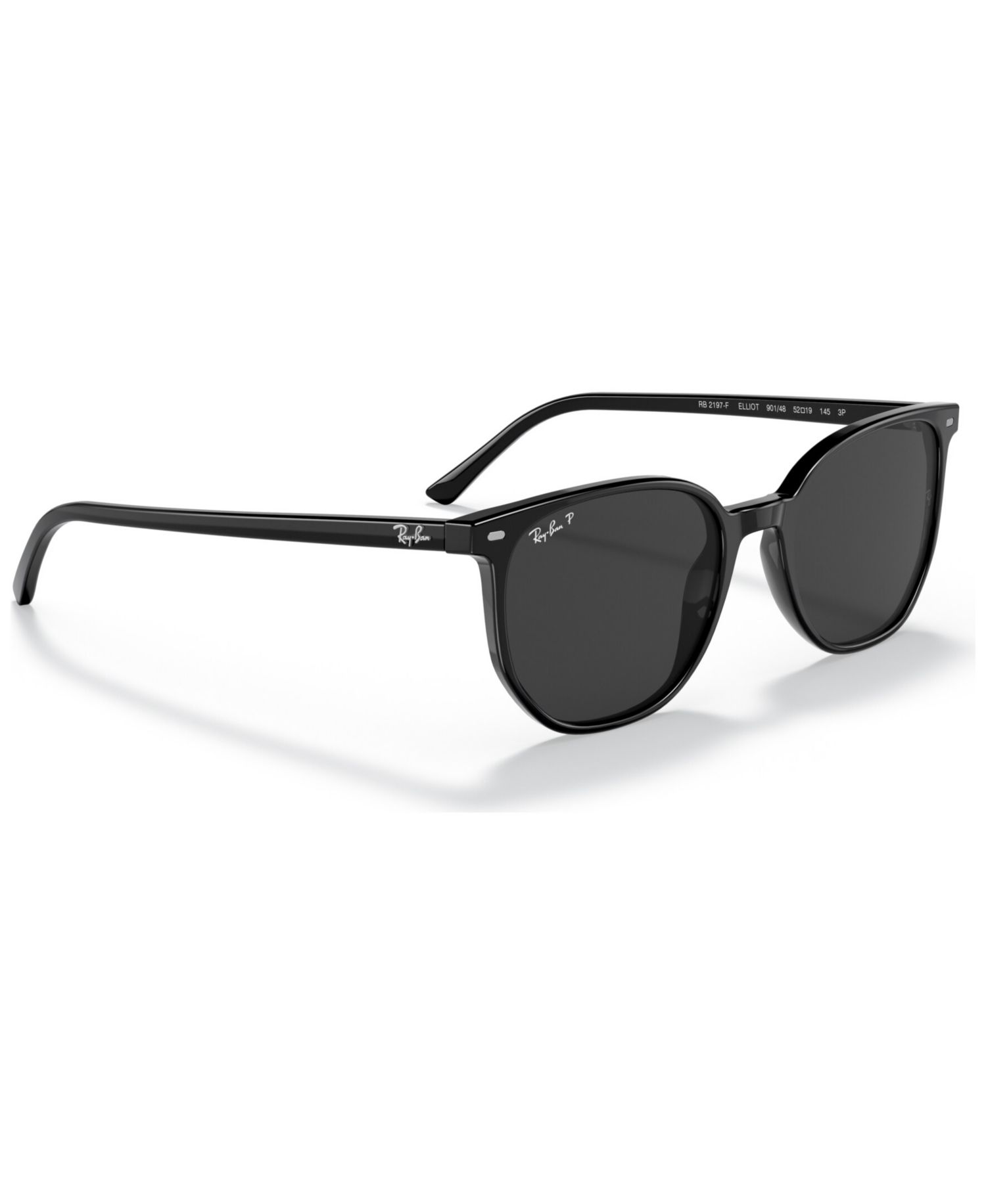 Unisex Elliot 54 Polarized Low Bridge Fit Sunglasses, RB2197F54-P
