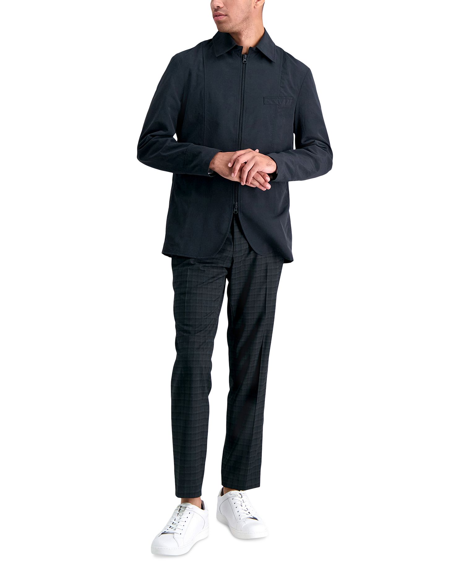 Kenneth Cole Reaction Men's Stretch Flat-Front Dress Pants