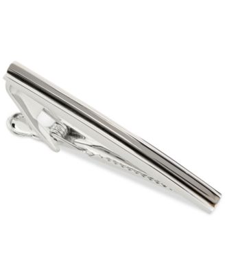 Perry Ellis Portfolio Men's Silver Strip Tie Bar - Macy's