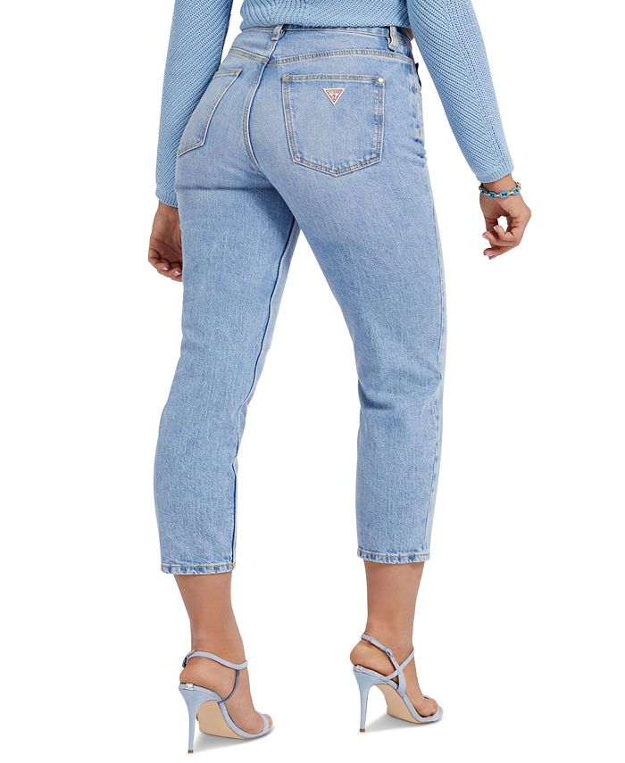GUESS Women's Cropped Mom Jeans Macy's