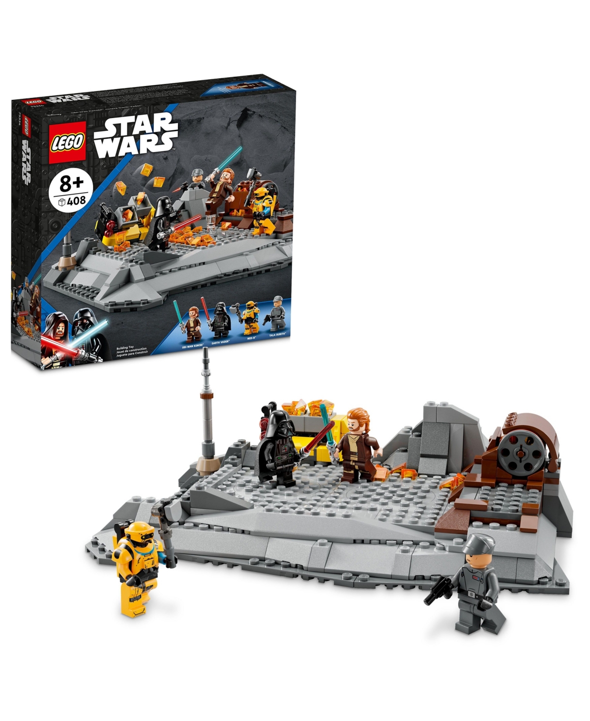 Lego Star Wars Obi-wan Kenobi Versus Darth Vader 75334 Building Kit In Multicolor