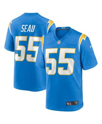 Men's Junior Seau Powder Blue Los Angeles Chargers Game Retired Player Jersey