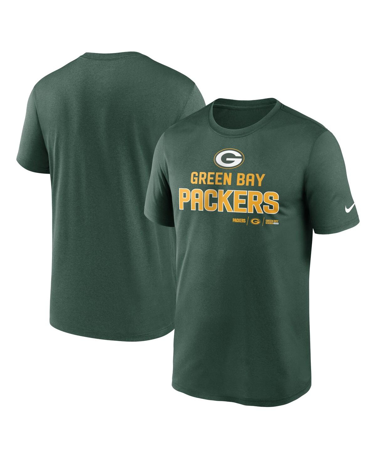 Shop Nike Men's  Green Green Bay Packers Legend Community Performance T-shirt