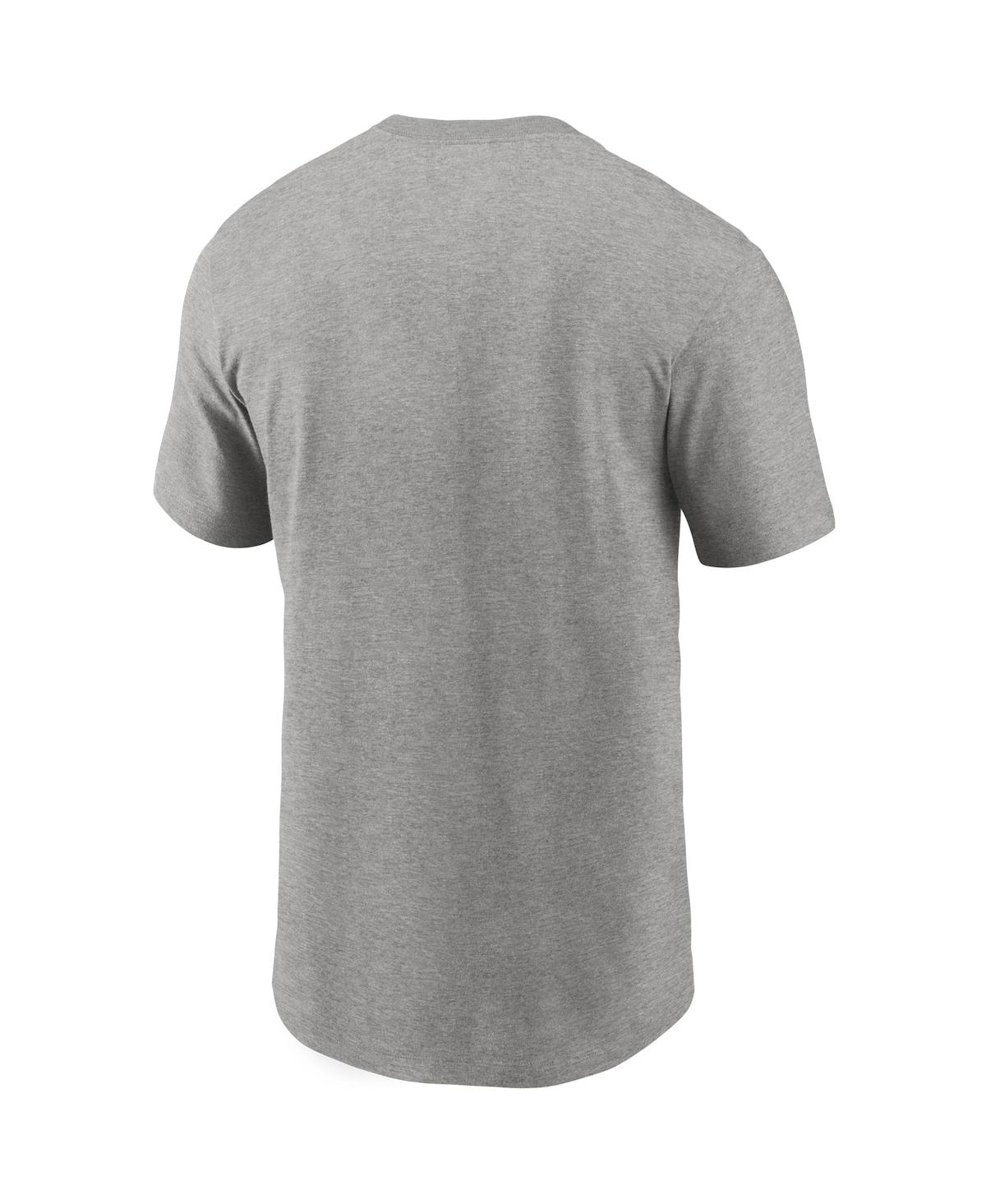 Shop Nike Men's  Heathered Gray Houston Texans Primary Logo T-shirt