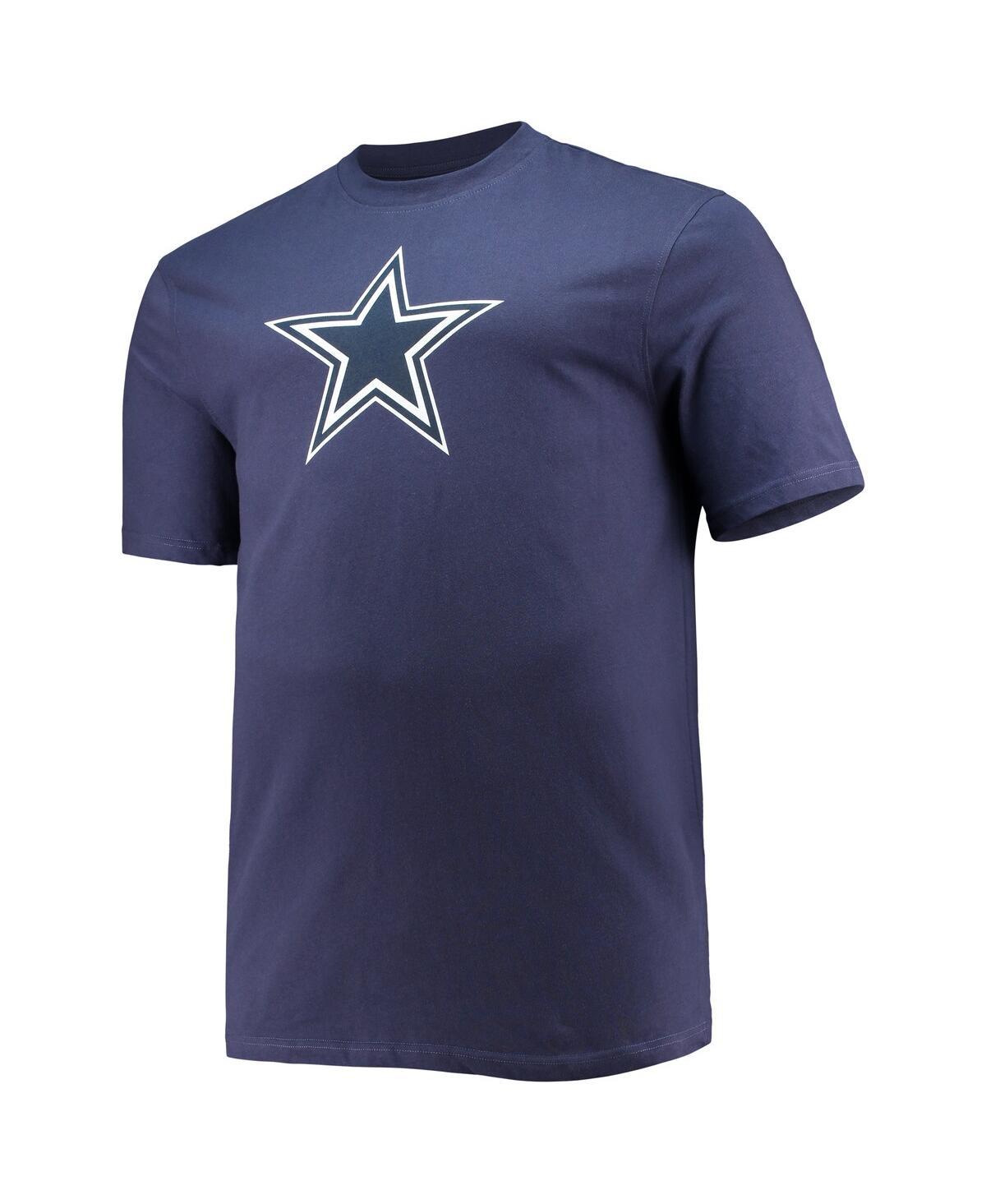 Fanatics Men's Big And Tall Dak Prescott Navy Dallas Cowboys Player Name Number T-shirt In Navy