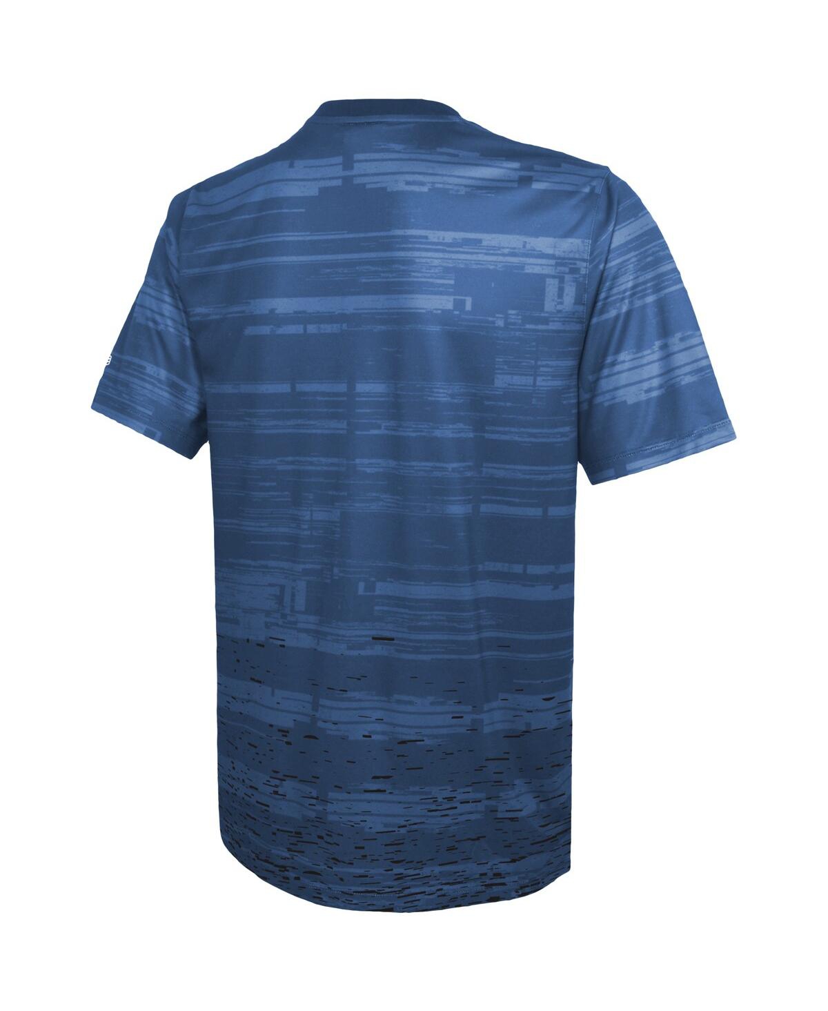 NEW ERA MEN'S NEW ERA ROYAL INDIANAPOLIS COLTS COMBINE AUTHENTIC SWEEP T-SHIRT 