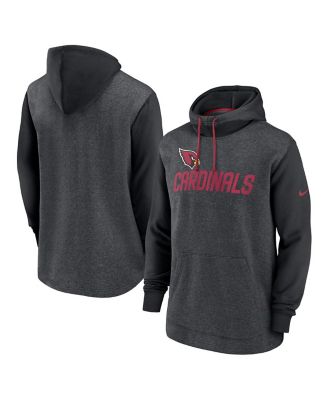 Men's Heathered Charcoal, Black Arizona Cardinals Surrey Legacy Pullover Hoodie