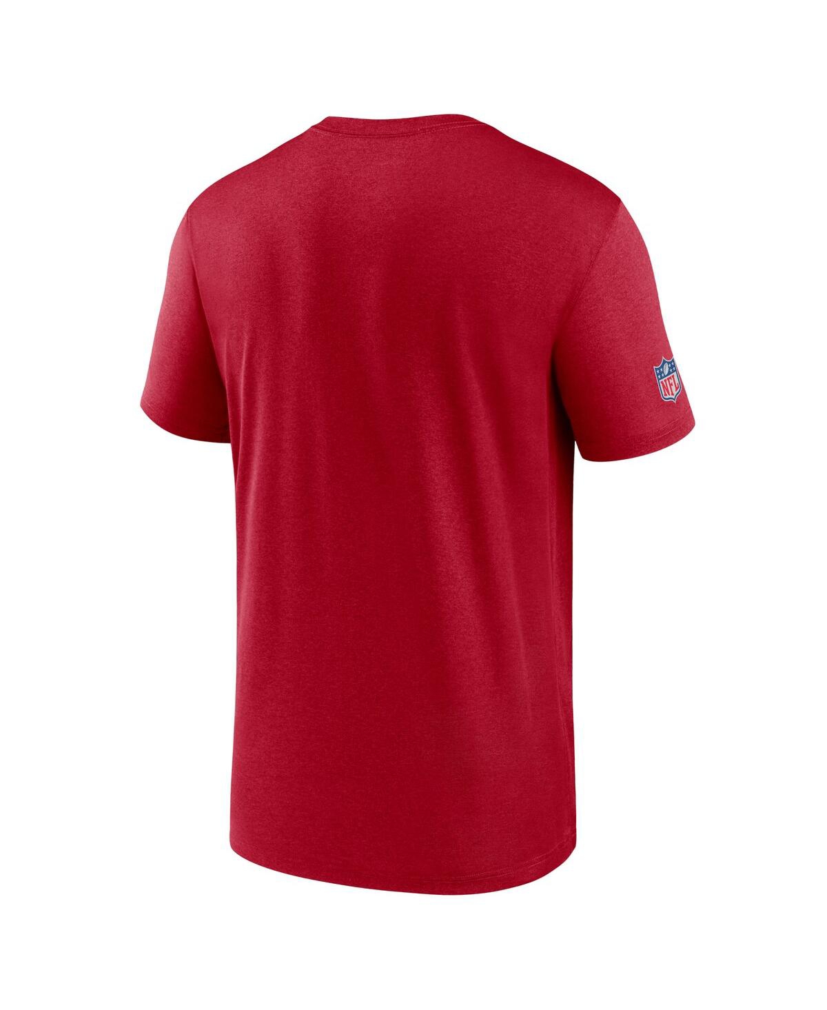 Shop Nike Men's  Red Tampa Bay Buccaneers Infographic Performance T-shirt