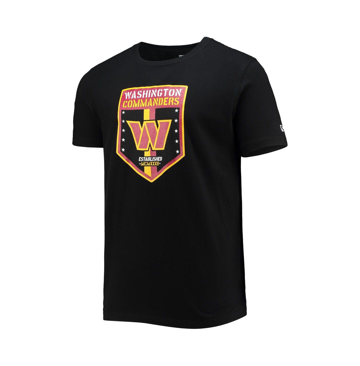 Мужская футболка New Era Black Washington Commanders Team — фото 3