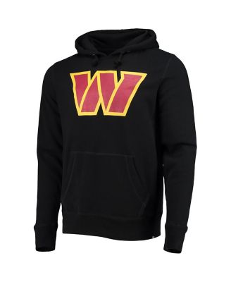 Men's '47 Black Washington Commanders Imprint Headline Pullover Hoodie